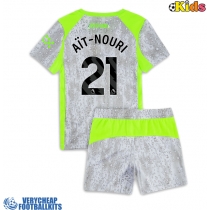 Manchester City Rayan Ait-Nouri #21 Replica Third Minikit 2025-26 Short Sleeve (+ pants)